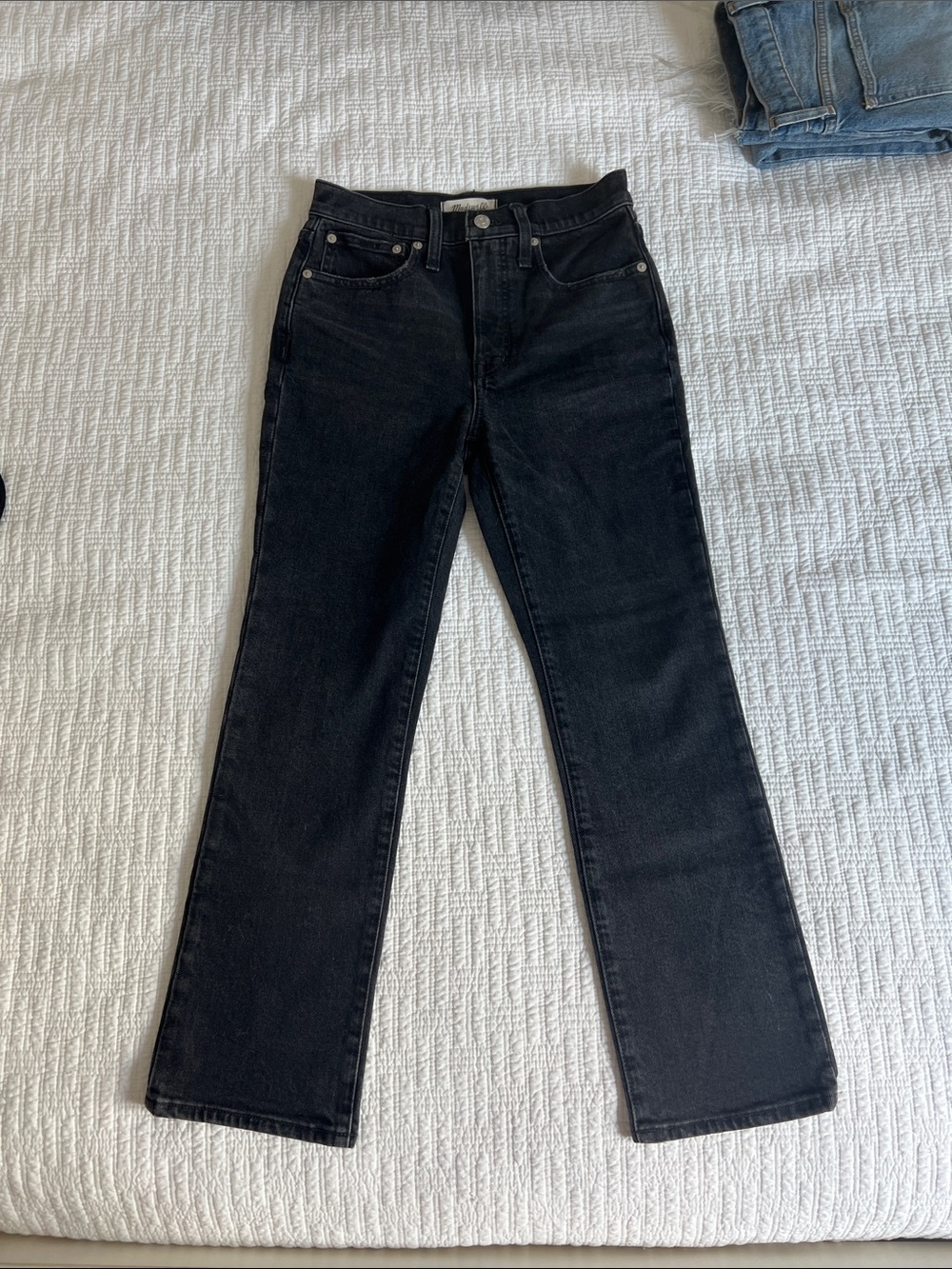 Madewell Slim Demi Boot Cut jeans in Lunar Wash